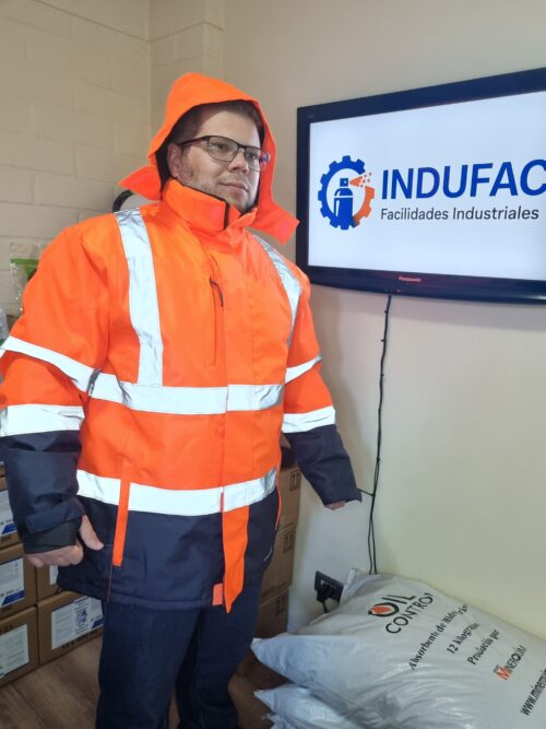 Parka térmica alta visibilidad Therm 360 bicolor Naranja/Azul