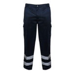 PANTALON CARGO GABARDINA CON CINTA REFLECTANTE