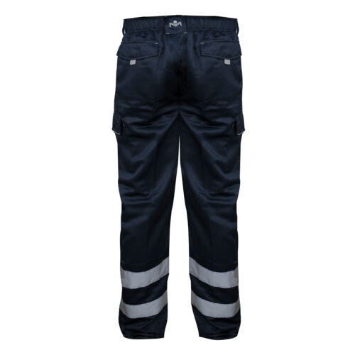 PANTALON CARGO GABARDINA CON CINTA REFLECTANTE
