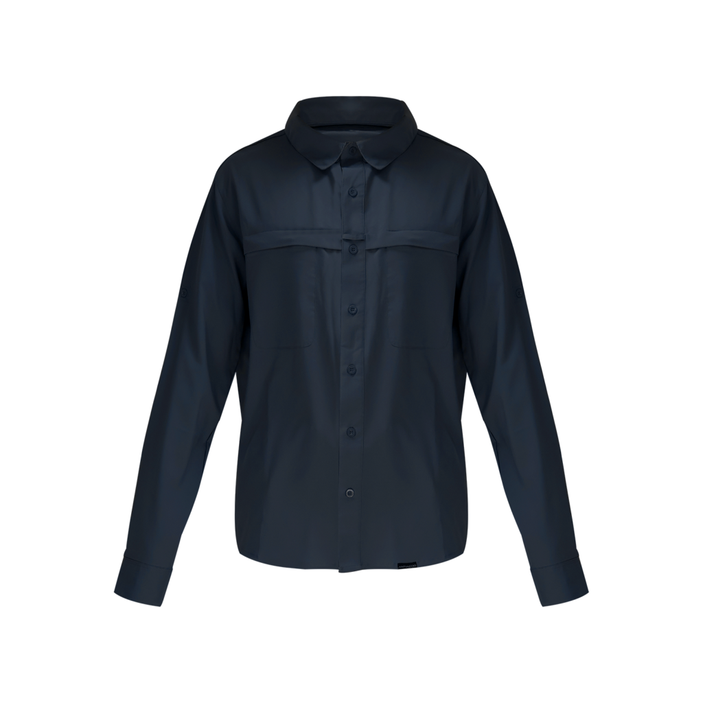 CAMISA OUTDOOR ANTIACIDA AZUL KUMEN