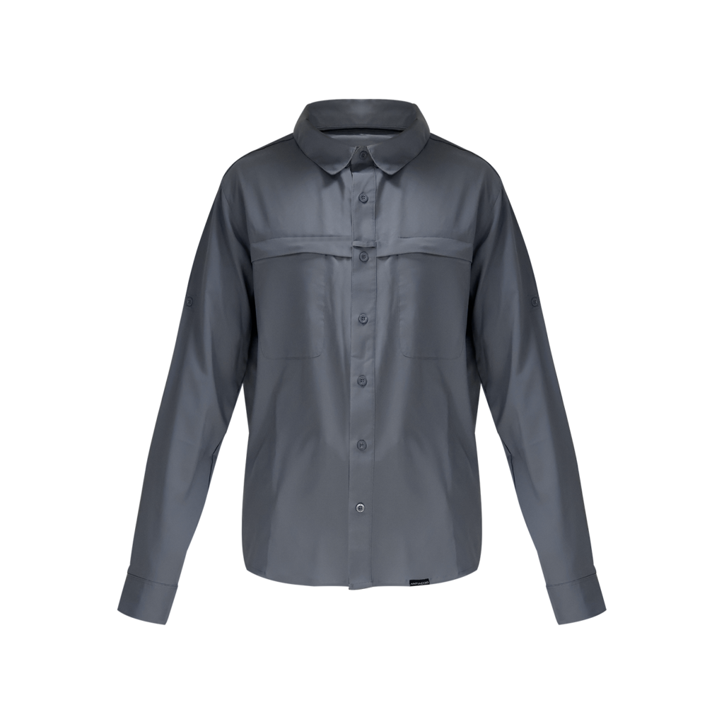 CAMISA OUTDOOR ANTIACIDA GRIS KUMEN