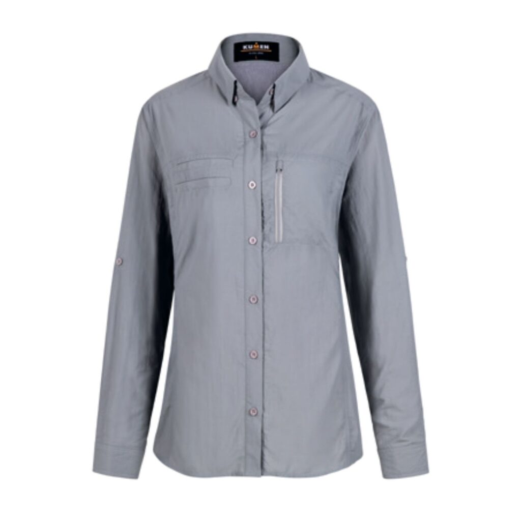 BLUSA OUTDOOR ANTIACIDA GRIS KUMEN