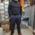PANTALON CARGO GABARDINA AZUL LAND KUMEN