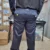 PANTALON CARGO GABARDINA AZUL LAND KUMEN