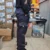 PANTALON CARGO GABARDINA AZUL LAND KUMEN