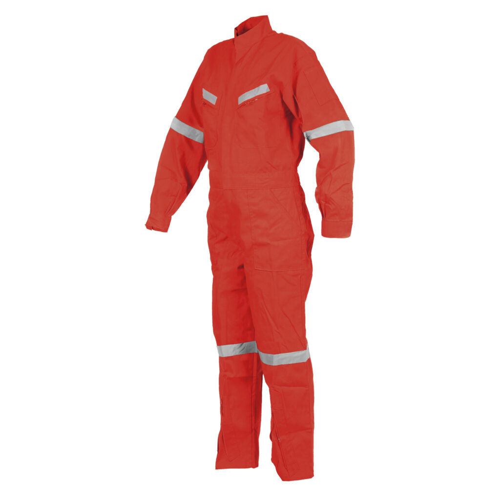 Overol de trabajo reflectante Poplin Kumen Rojo