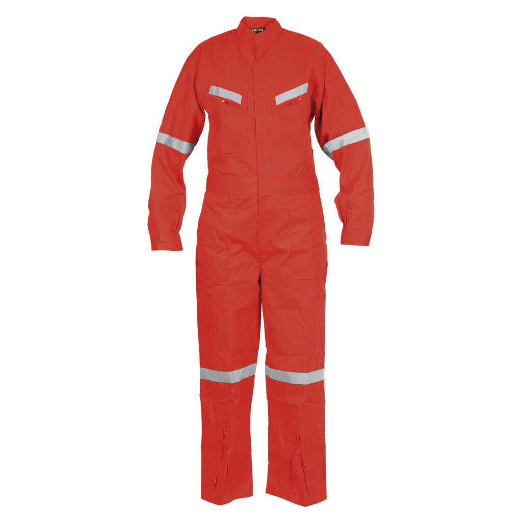 Overol de trabajo reflectante Poplin Kumen Rojo