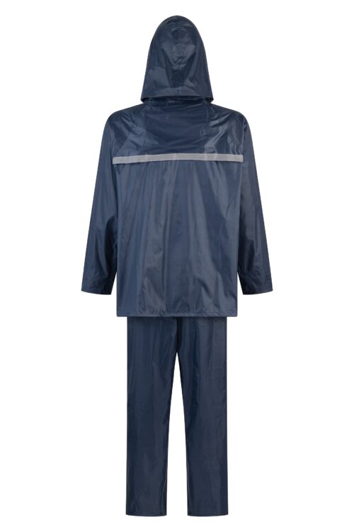 Traje impermeable para lluvia Traffic T18 azul | Chaqueta y pantalón
