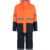 TRAJE SEALTOP PU/PVC BICOLOR NARANJO / AZUL CON CINTA REFLECTANTE SIBERIA