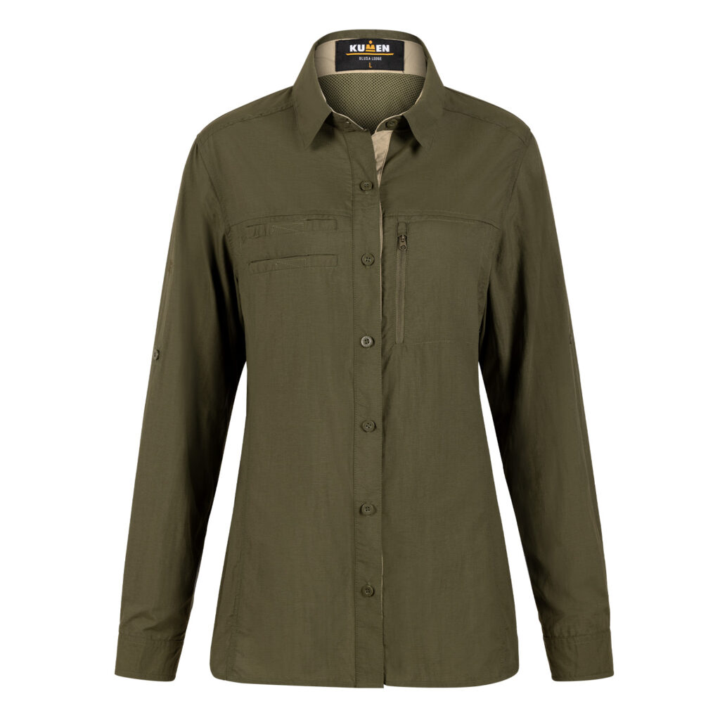 BLUSA OUTDOOR VERDE OLIVA KUMEN