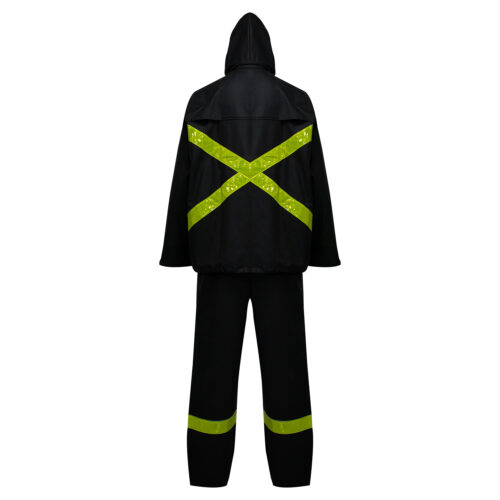 TRAJE SEALTOP PU/PVC ANTIÁCIDO DÍA Y NOCHE CON CINTA REFLECTANTE VERDE SIBERIA
