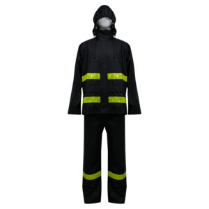 TRAJE SEALTOP PU/PVC ANTIÁCIDO DÍA Y NOCHE CON CINTA REFLECTANTE VERDE SIBERIA