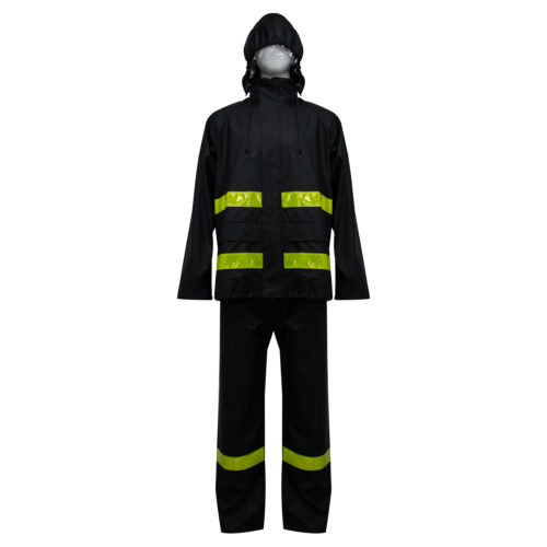 TRAJE SEALTOP PU/PVC ANTIÁCIDO DÍA Y NOCHE CON CINTA REFLECTANTE VERDE SIBERIA