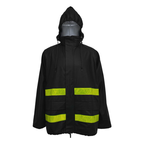 TRAJE SEALTOP PU/PVC ANTIÁCIDO DÍA Y NOCHE CON CINTA REFLECTANTE VERDE SIBERIA