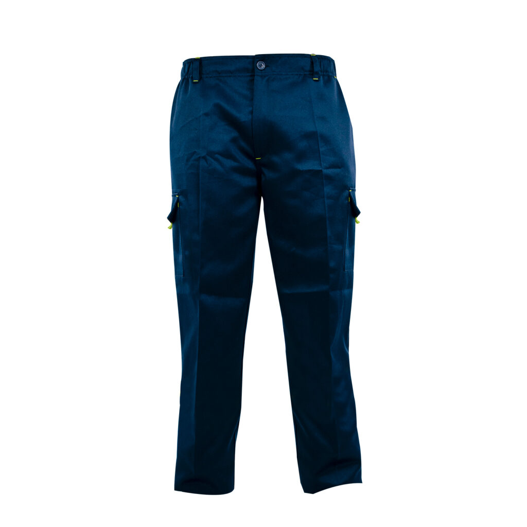 PANTALON CARGO GABARDINA AZUL LAND KUMEN