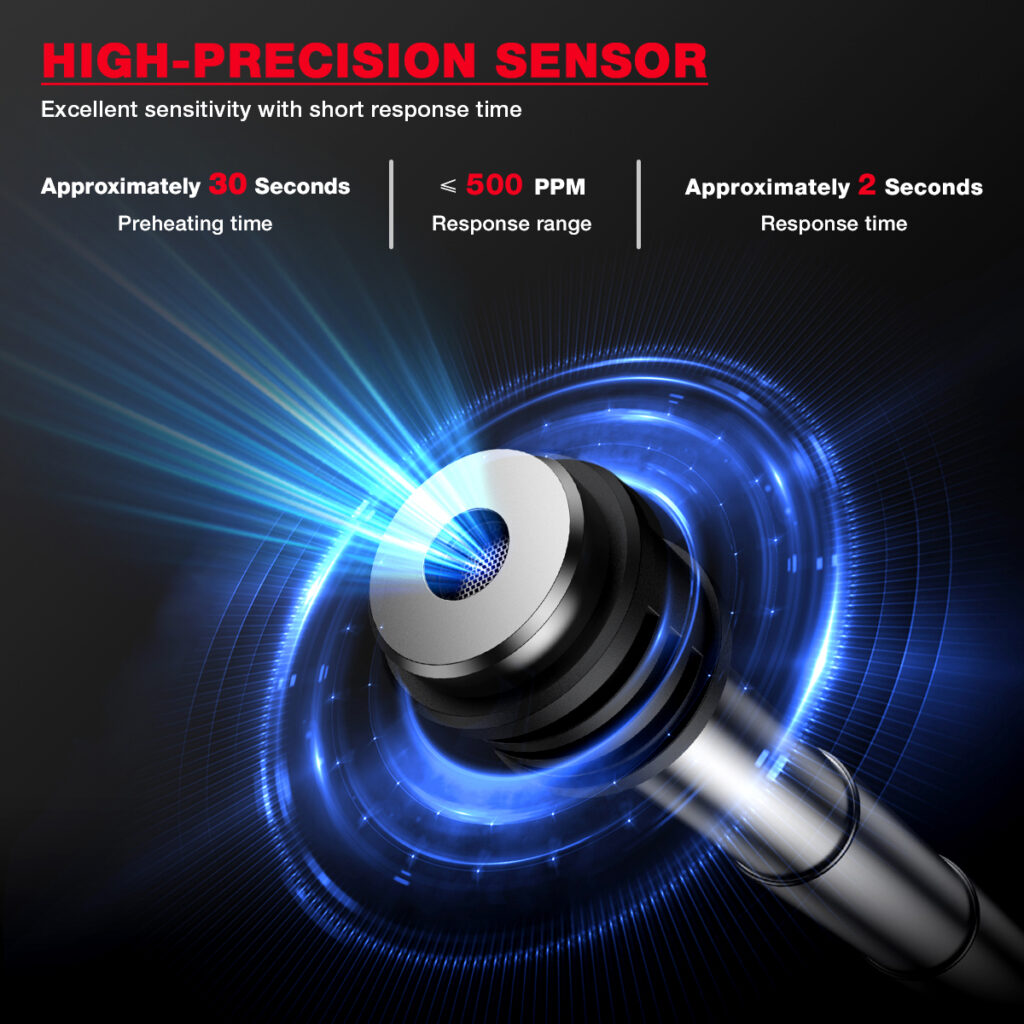 Detector de Fugas de Gas Licuado GLP HABOTEST HT58PRO Recargable USB