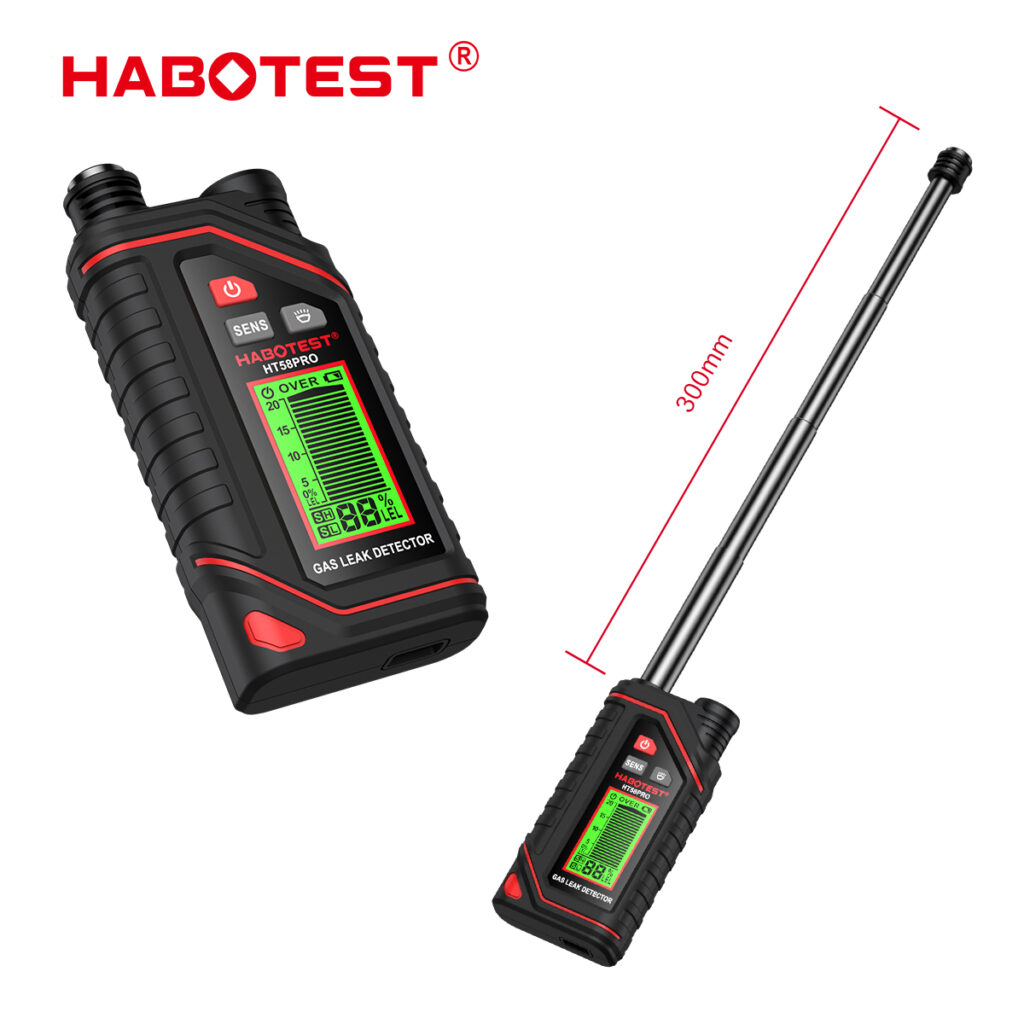Detector de Fugas de Gas Licuado GLP HABOTEST HT58PRO Recargable USB