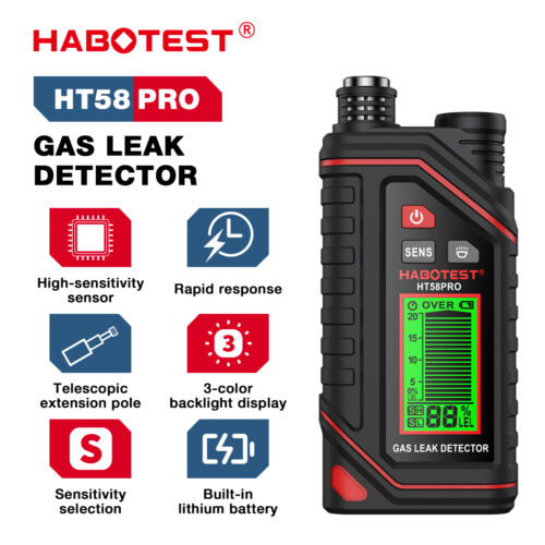 HT58PRO 首图04 Detector de Fugas de Gas Licuado GLP HABOTEST HT58PRO Recargable USB