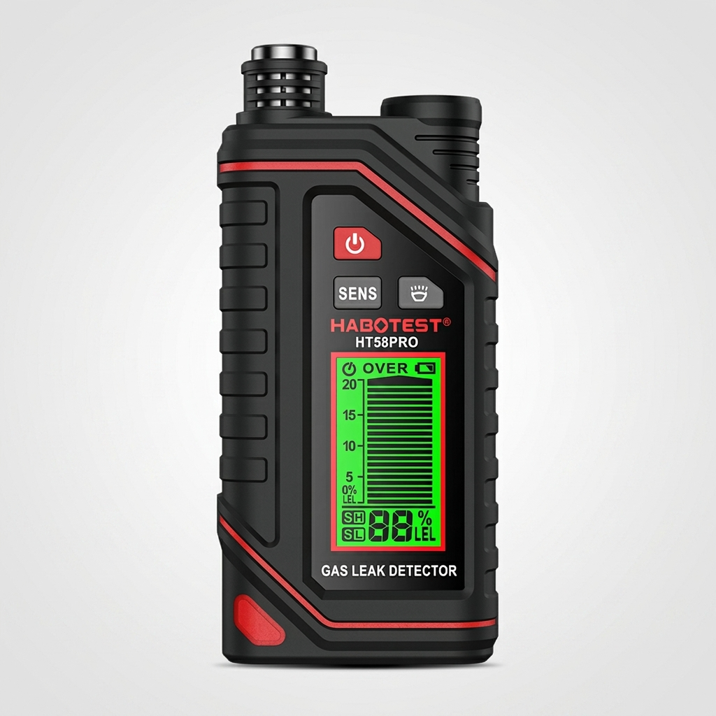 Detector de Fugas de Gas Licuado GLP HABOTEST HT58PRO Recargable USB