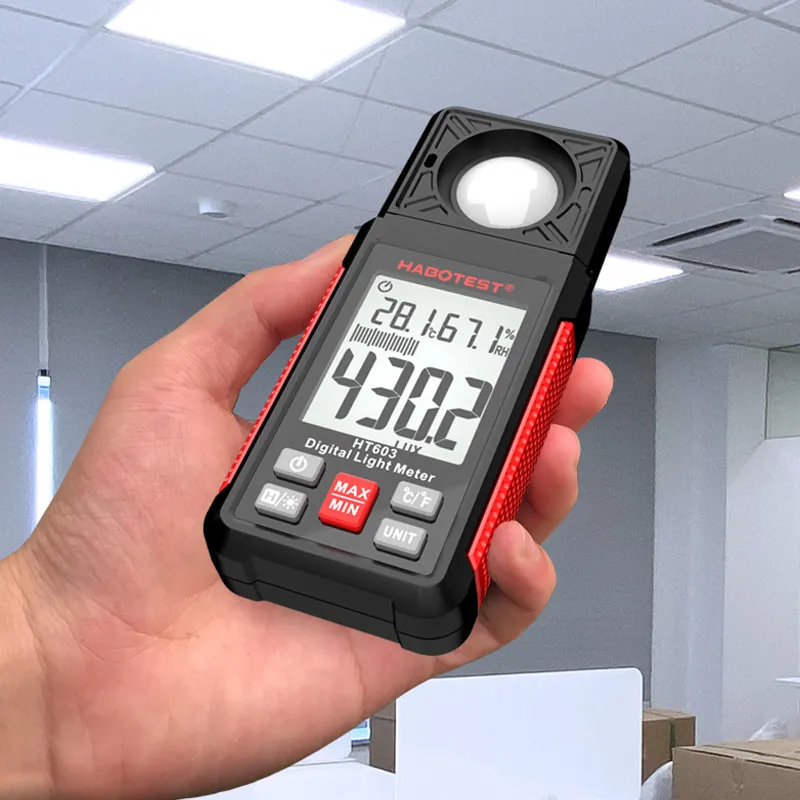 Luxómetro digital portátil HABOTEST HT603 para medir iluminación