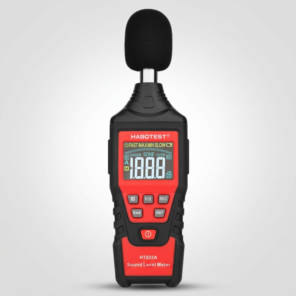 Sonómetro digital portátil HABOTEST HT622A para medir ruido ambiental
