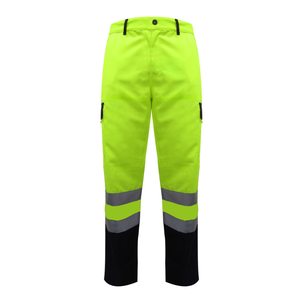 PANTALÓN CARGO ALTA VISIBILIDAD BICOLOR AMARILLO KUMEN