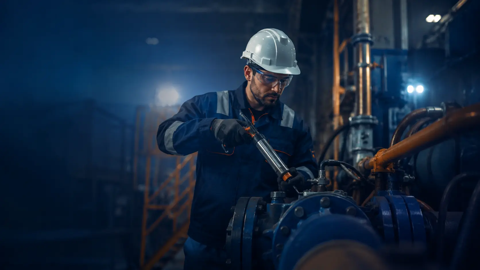 Tuberías, equipos y estructuras utilizadas en mantenimiento industrial