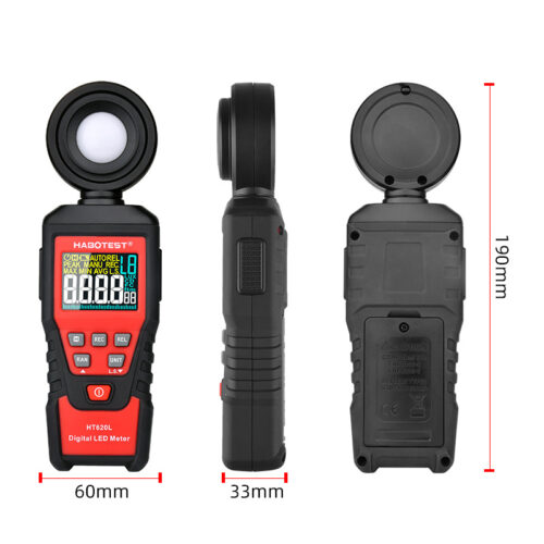 HT620L-3 Luxómetro digital HABOTEST HT620 para iluminación LED