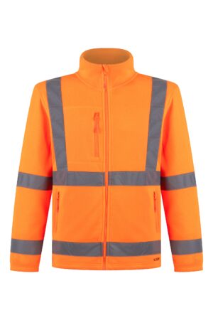 POLERÓN MICROPOLAR FLUOR CINTA REFLECTANTE NARANJO KUMEN