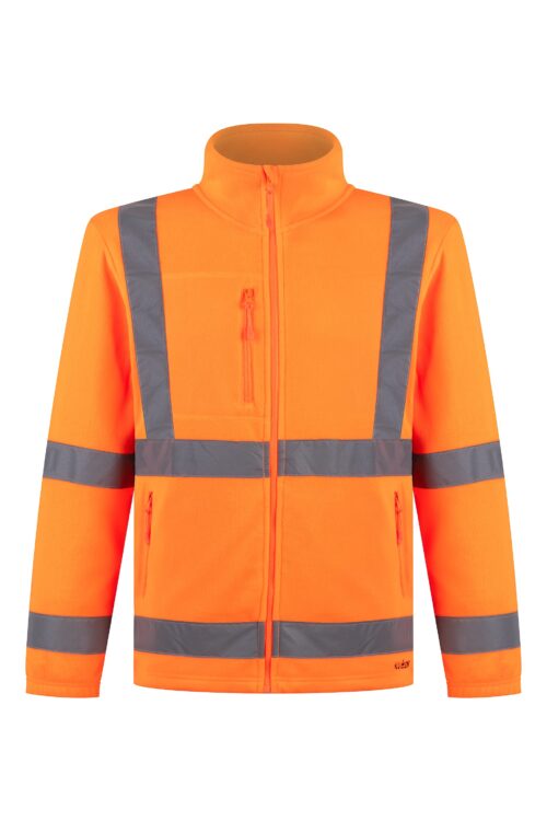 813494-MICROPOLAR_NARANJO_FLUOR_naranjo-1 POLERÓN MICROPOLAR FLUOR CINTA REFLECTANTE NARANJO KUMEN