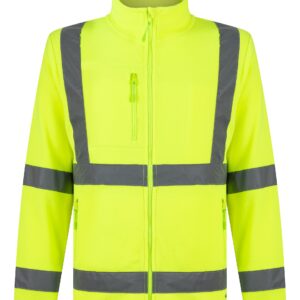 POLERÓN MICROPOLAR FLUOR CINTA REFLECTANTE AMARILLO
