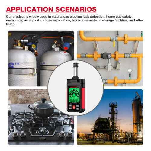 Detector portátil de fugas de gas HABOTEST HT609PRO con temperatura y humedad