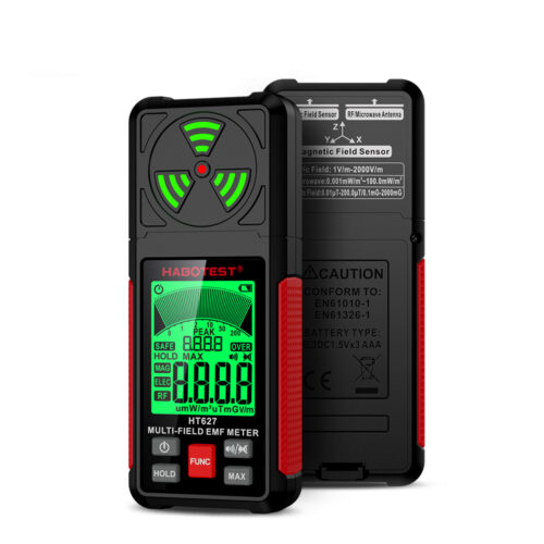 Medidor de campos electromagnéticos HABOTEST HT627 EMF 3 en 1