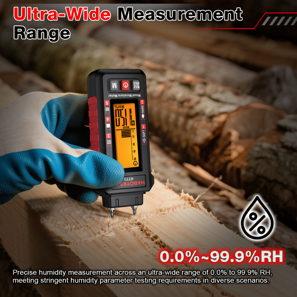 Medidor de humedad para madera y materiales HABOTEST HT73