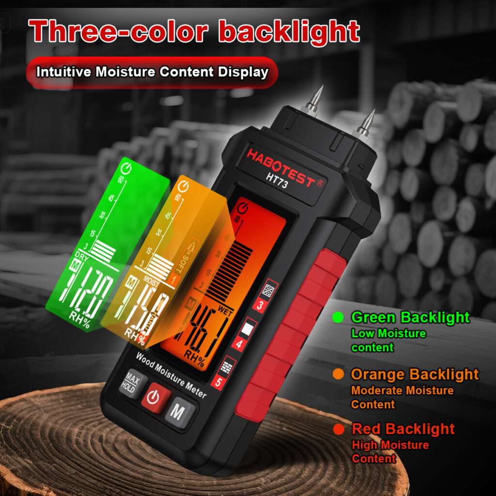 Medidor de humedad para madera y materiales HABOTEST HT73