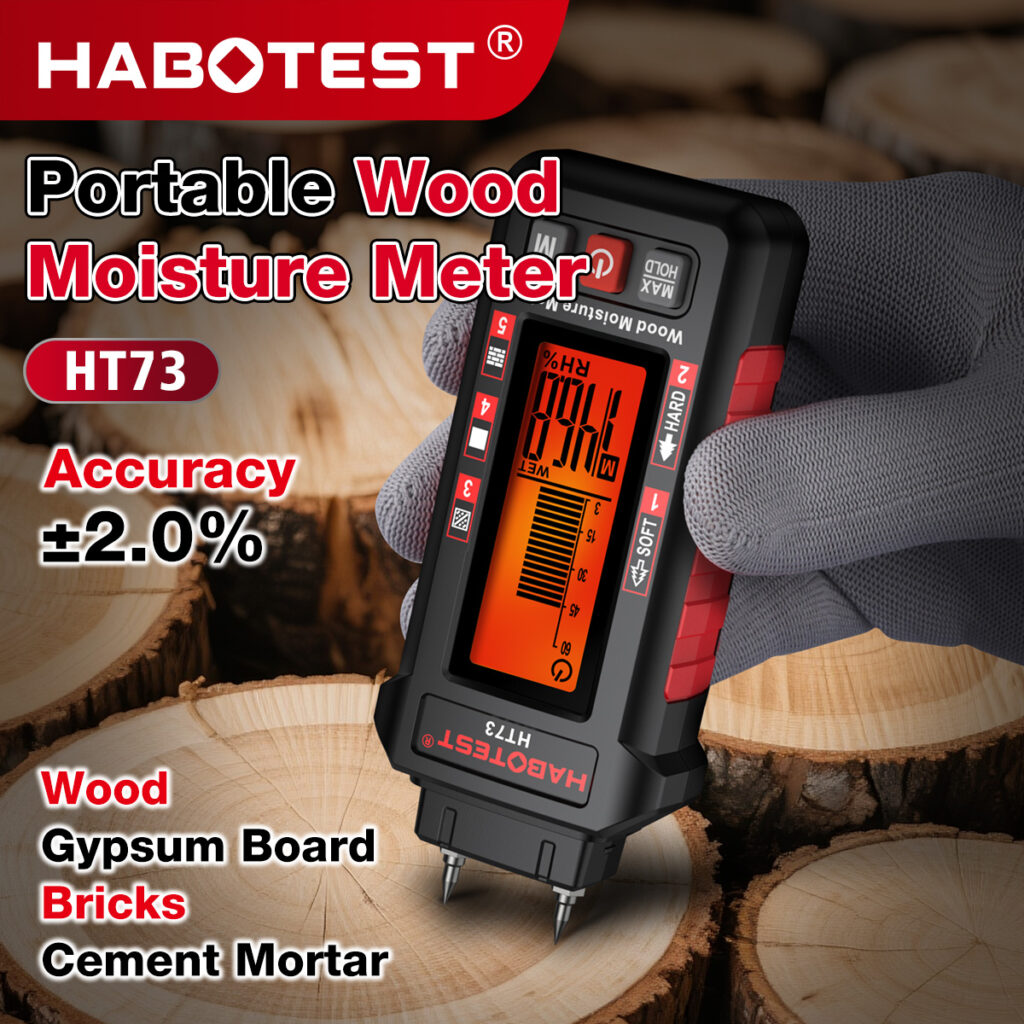 Medidor de humedad para madera y materiales HABOTEST HT73