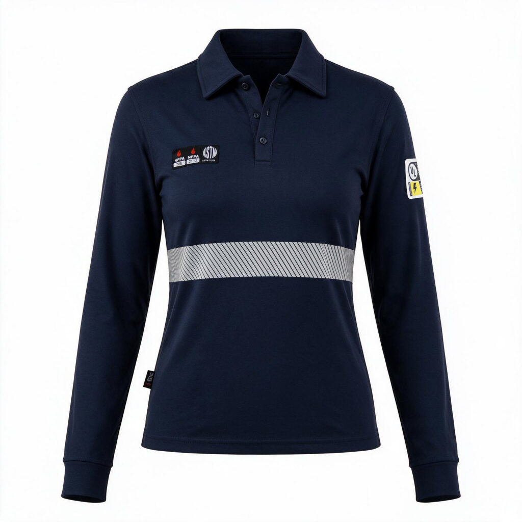 Polera ignífuga mujer para arco eléctrico Nomax FR370