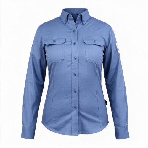 1108553-BLUSA-FR380-1 Blusa ignífuga mujer para arco eléctrico Nomax FR380