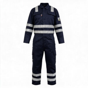 1109020-BUZO-AZUL-FR050-1 Overol ignífugo antiestático Azul para arco eléctrico Nomax FR050