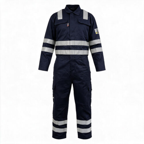 1109020-BUZO-AZUL-FR050-1 Overol ignífugo antiestático Azul para arco eléctrico Nomax FR050