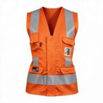 Chaleco ignífugo mujer para arco eléctrico Nomax FR200