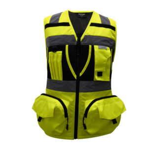 Chaleco geólogo Minero mujer alta visibilidad GeoPlus Kumen Amarillo
